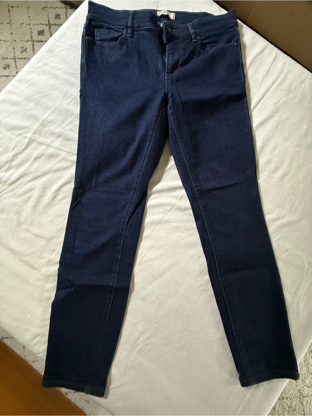 LOFT dark blue denim jeans, skinny, ankle
